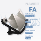 FLTXNY FA Series Wind Turbines 600W 1000W Vertical Axis Wind Turbine Generator 12V 24V 48V for Home Use Low Wind Start-up