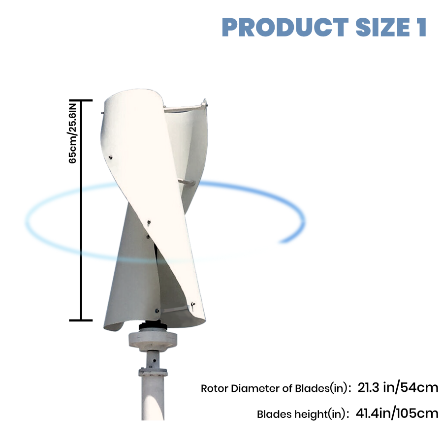 FLTXNY FS 800W 1000W 2000W 3000W Vertical Axis Wind Turbine Generator 24V 48v 96v for Home Use High Efficiency Low RPM