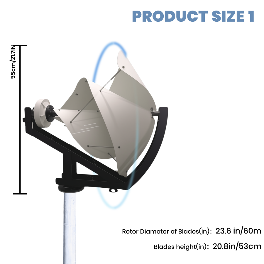 FLTXNY FA Series Wind Turbines 600W 1000W Vertical Axis Wind Turbine Generator 12V 24V 48V for Home Use Low Wind Start-up