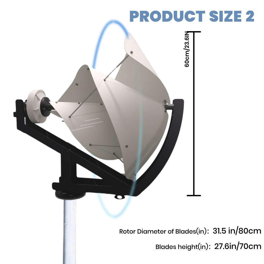 FLTXNY FA Series Wind Turbines 600W 1000W Vertical Axis Wind Turbine Generator 12V 24V 48V for Home Use Low Wind Start-up