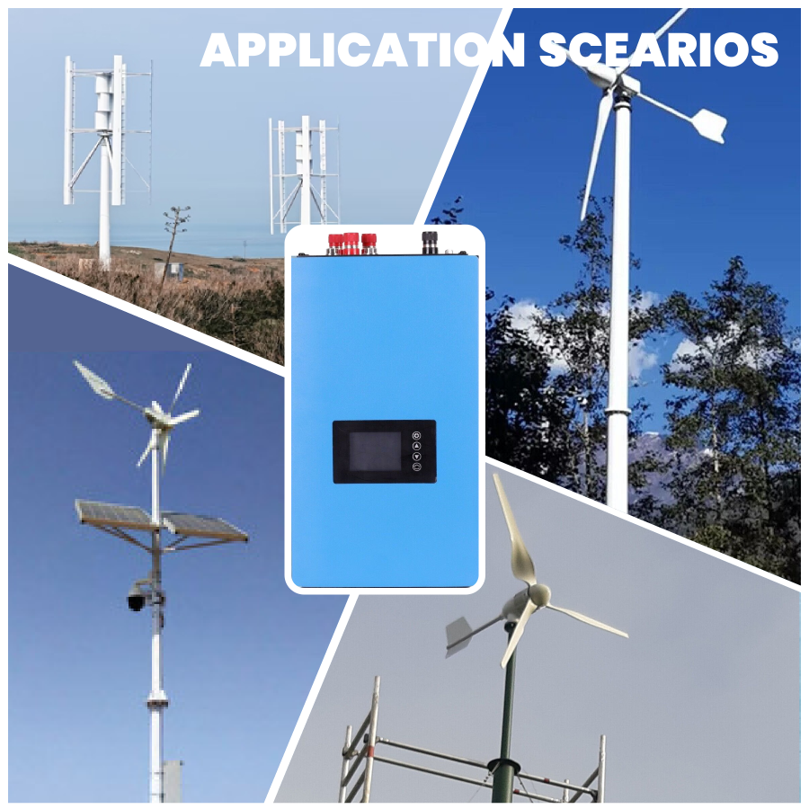 2000W 1000W 48V 96V High-Efficiency Pure Sine Wave Grid-Tie Inverter for Wind Turbines | EU & US Standards | All-in-One Control System