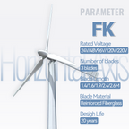 FLTXNY Horizontal Axis 3000W 5000W 10000W Wind Turbine Generator 24V 48V 96V 110V 120V 220V 240Vfor Home Use Low Wind Start-up High-efficiency Wind Turbine Suitable For On-Grid System  Off-Grid System