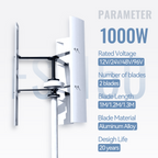 FLTXNY FH Series Wind Turbines 800W 1000W 1500W Vertical Axis Wind Turbine Generator 12V 24V 48V for Home Use Low Wind Start-up