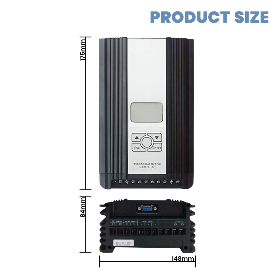 3000W 4000W 12V/24V 48V MPPT Hybrid Laderegler Windturbine Solar Modul Controller