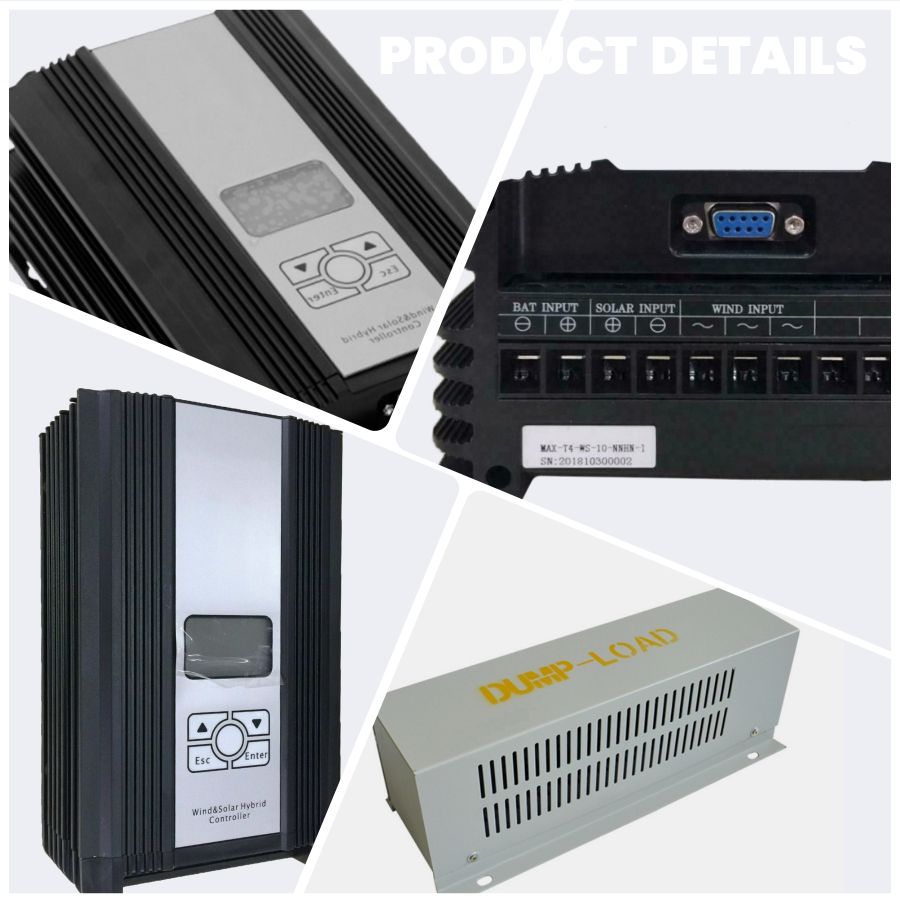 3000W 4000W 12V/24V 48V MPPT Hybrid Laderegler Windturbine Solar Modul Controller