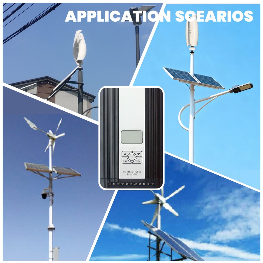 3000W 4000W 12V/24V 48V MPPT Hybrid Laderegler Windturbine Solar Modul Controller